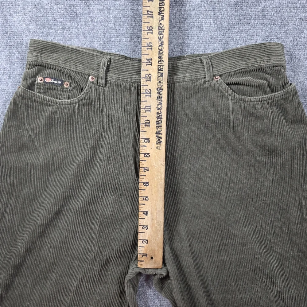 Route 66 Vintage 90s Corduroy Pants High Waist Olive 34x28 Gorpcore